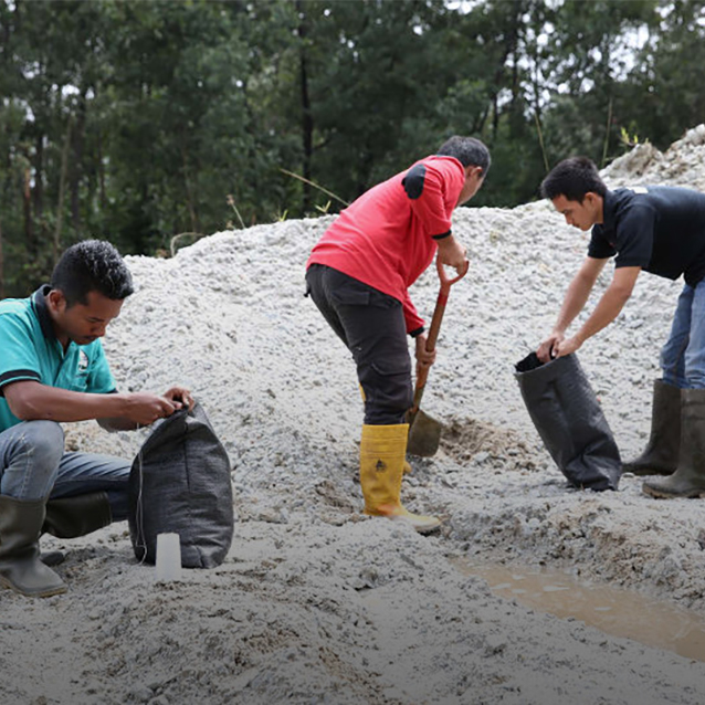 Karung Pasir demi Karung Pasir: Cara RER Melindungi Hutan Gambut